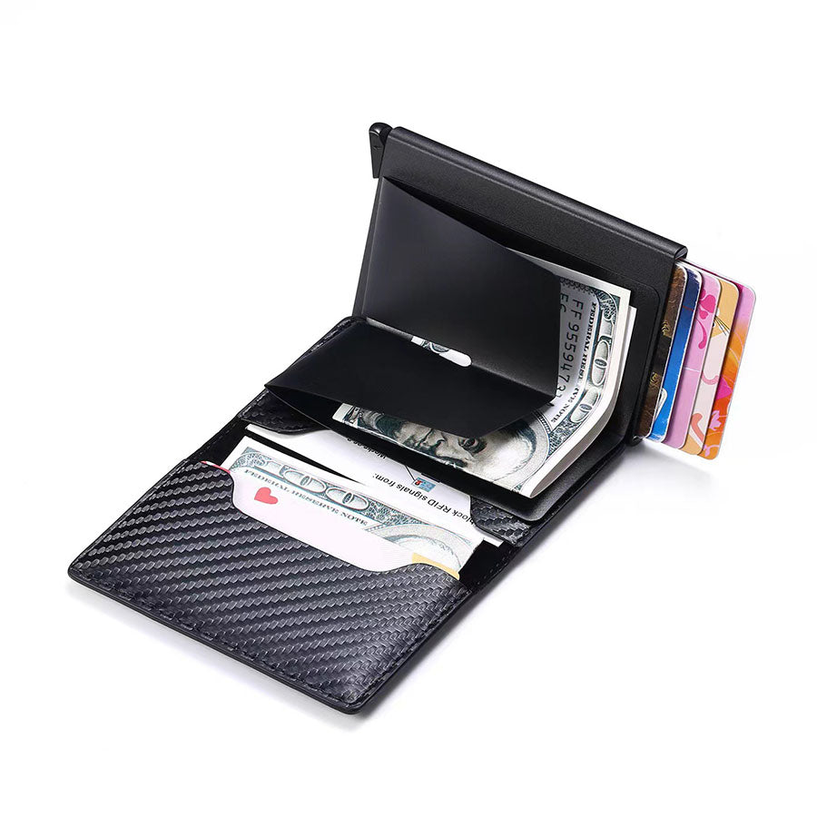 RFID Blocking Pop up Aluminum Credit Card Holder