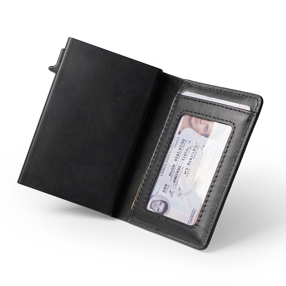 Smart Bifold RFID Blocking Leather Wallet