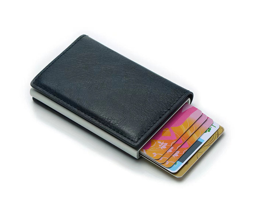 RFID Blocking Pop up Aluminum Credit Card Holder